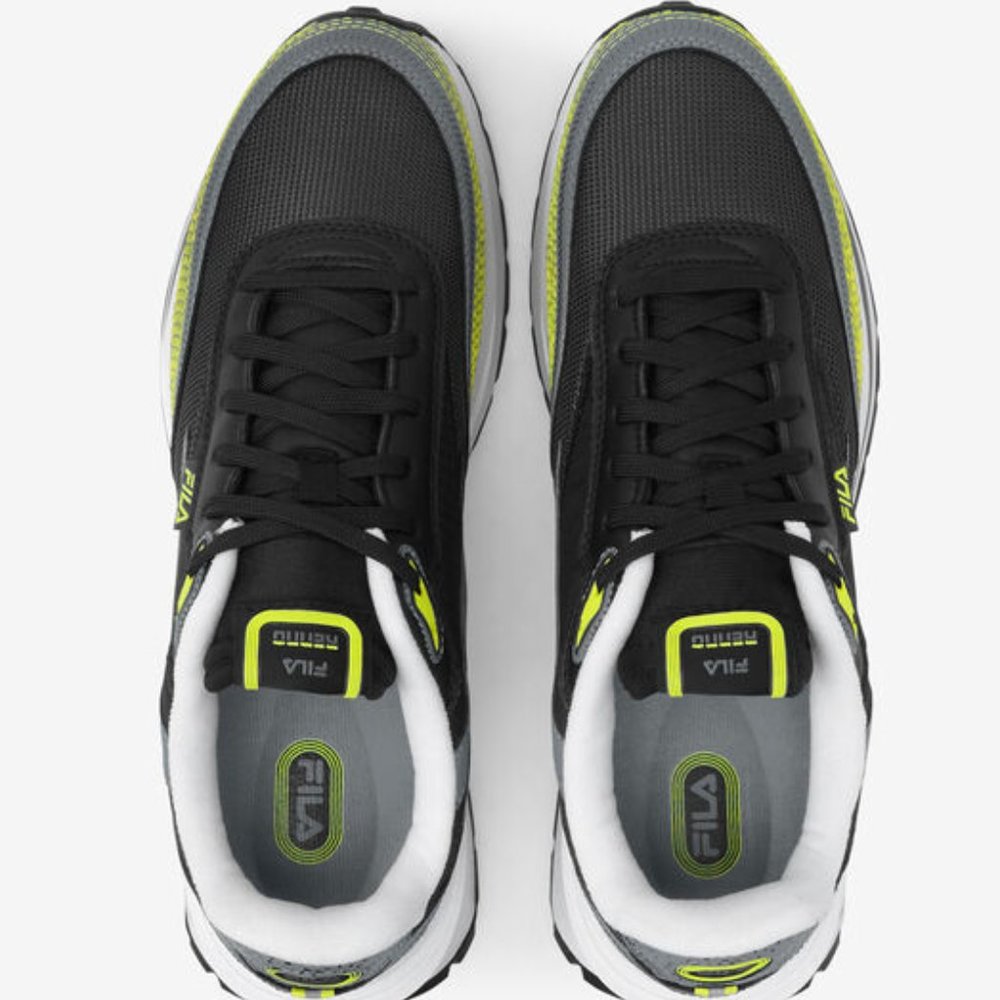 Fila Renno Bold Low Mens Casual Athletic Shoe Black Green 1RM01972-051 NEW Sz 14 - Picture 3 of 9